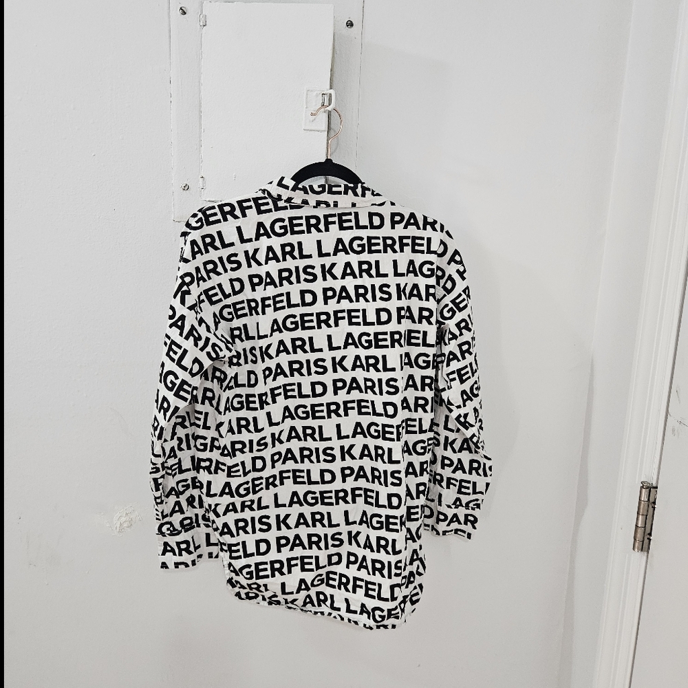 Karl Lagerfeld Button Front Shirt - Picture 3 of 5